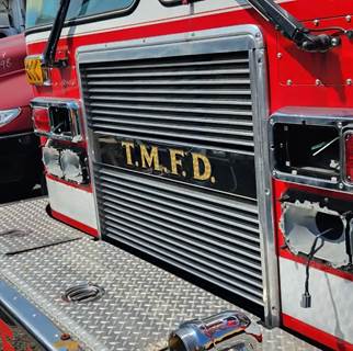 (Used) 2012 Kovatch Firetruck, Grille- Color: Silver,  Material: Aluminum, 