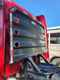(Used) 2007 Peterbilt 379, Aluminum Headache Rack With Chain Holders And Box-