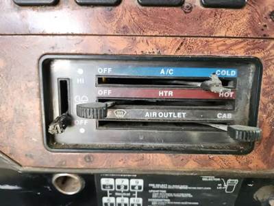 International 9200 Heater / AC Temp Control