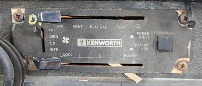 Kenworth T600 Heater / AC Temp Control