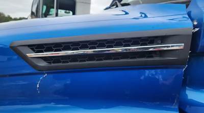 Used 2024 Freightliner Cascadia 126 Left Hood Air Vent, Black Plastic