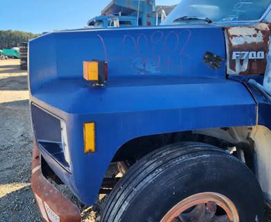 Used 1994 Ford F700 Hood Assembly 39" Length, Blue Fiberglass