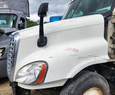 Used 2019 Freightliner Cascadia 125 Hood Assembly 48" Length, White Fiberglass