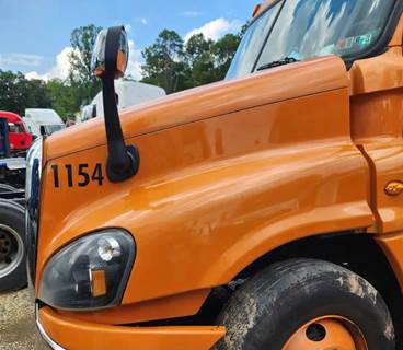 Used 2017 Freightliner Cascadia 125 Hood Assembly 48" Length, Orange Fiberglass