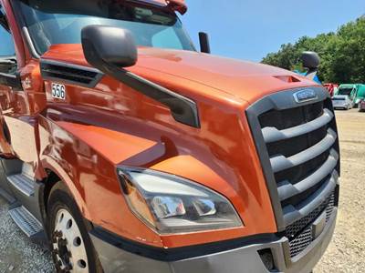 Used 2020 Freightliner Cascadia 126 Hood Assembly, 52" Length, Orange, Part # A17-20392-006