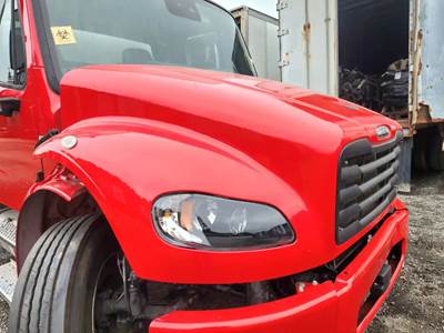 Used 2025 Freightliner M2 106 Hood Assembly, 40" Length, Red Fiberglass, Part # A17-21151-060