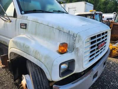 Used 1999 GMC C6500 Hood Assembly 39" Length, White Fiberglass
