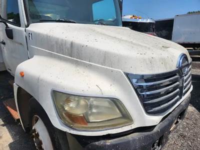 Used 2008 Hino 268 Hood Assembly 47 in White Fiberglass
