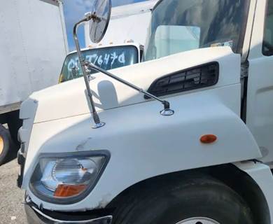 Used 2014 Hino 338 Hood Assembly 43 1/2" Length, White Fiberglass
