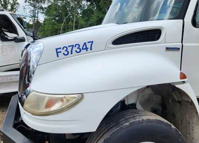 Used 2009 International 4400 Hood Assembly, Fiberglass, White, 37 1/2" Length