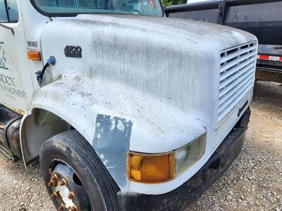 Used 1997 International 4700 Hood Assembly 44" Fiberglass White