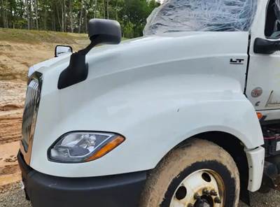 Used 2022 International LT625 Hood Assembly 51" Length, White Fiberglass