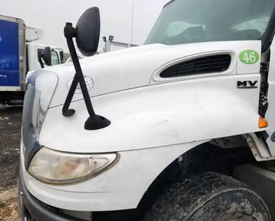 Used 2020 International MV607 Hood Assembly 37" Fiberglass White