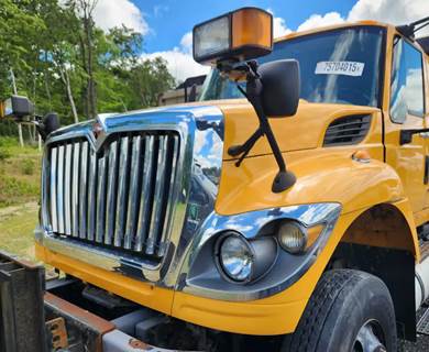 Used 2014 International WorkStar 7500 Hood Assembly Yellow Fiberglass 37" Length
