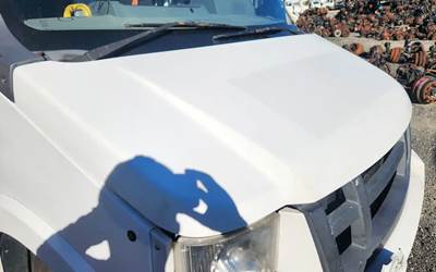 Used 2013 Isuzu Reach Hood Assembly 30" from Cowl to Grille, White Steel