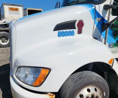 Used 2019 Kenworth T270 Hood Assembly 44" Length White Fiberglass