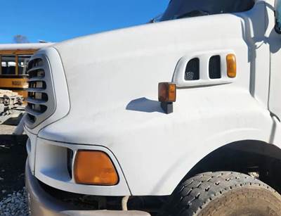 Used 2007 Sterling L9500 Fiberglass Hood Assembly 47" Length, White