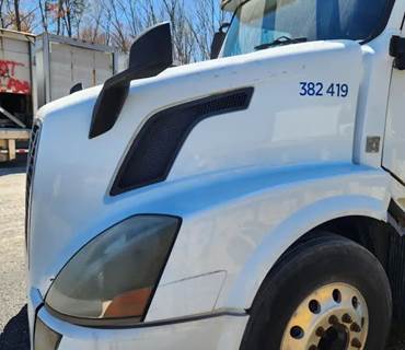 Used 2013 Volvo VNL Hood Assembly 55" Length, White Fiberglass