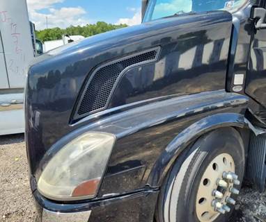 Used 2012 Volvo VNL Hood Assembly 55" Length, Black Fiberglass