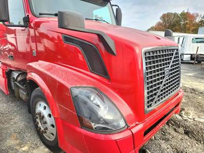 Used 2014 Volvo VNL Hood Assembly 56" Length Red Fiberglass