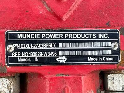 Muncie Hydraulic Pump for a 2006 Freightliner FLD120SD