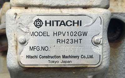 (Used) 2006 John Deere 180C, Hydraulic Pump- Make: Hitachi, Model: HPV102GW