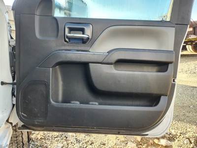 Used 2022 Chevrolet Silverado 6500HD Right Interior Door Panel, Black with Grey