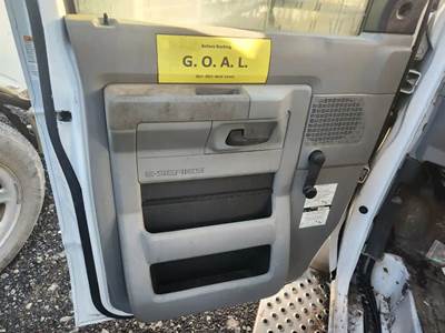 Used 2023 Ford E-450 Super Duty Left Interior Door Panel, Grey, Manual