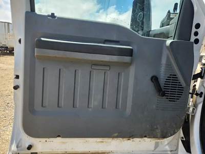 Used 2019 Ford F-750 Left Interior Door Panel, Grey, Manual
