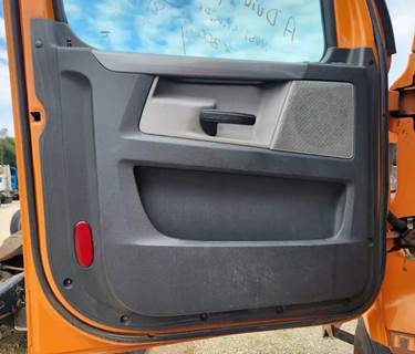 Used 2019 Freightliner Cascadia 116 Day Cab Left Interior Power Door Panel, Black and Grey