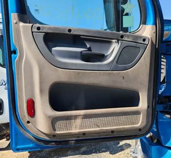 Used 2017 Freightliner Cascadia 125 Left Interior Door Panel, Tan with Grey, Power