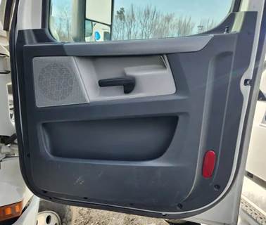 Used 2021 Freightliner Cascadia 126 Right Interior Door Panel, Black with Grey, Power