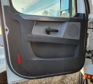 Used 2021 Freightliner Cascadia 126 Left Interior Door Panel, Black with Grey