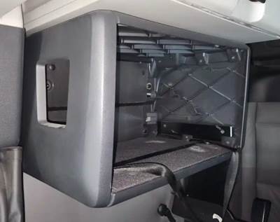 Used 2021 Freightliner Cascadia 126 Right Sleeper Cabinet, Black Plastic, 23.5"L x 13.5"H x 16"W