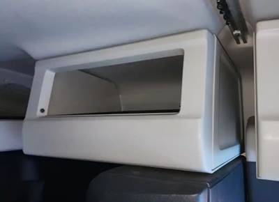 Used 2023 Freightliner Cascadia 126 Left Sleeper Cabinet, Grey Plastic 23"L x 12.5"H x 19"W