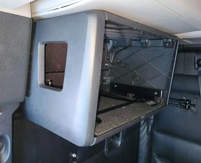 Used 2023 Freightliner Cascadia 126 Right Sleeper Cabinet, Black Plastic 24"L x 13.5"H x 15"W
