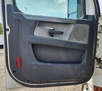 Used 2019 Freightliner Cascadia 126 Left Interior Door Panel, Black and Grey, Power