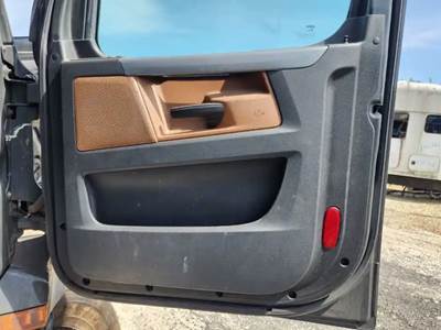 Used 2022 Freightliner Cascadia 126 Right Interior Door Panel, Black and Brown