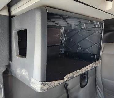 Used 2019 Freightliner Cascadia 126 Right Sleeper Cabinets, Black Plastic 24"L x 13.5"H x 16"W