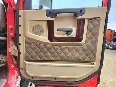 Used 2020 Freightliner Coronado 132 Glider Right Interior Door Panel, Brown, Power