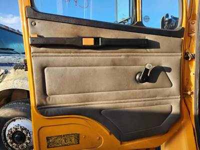 Used 2004 Freightliner FL80 Left Interior Door Panel, Grey Vinyl, Manual