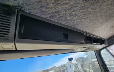 Used 2001 Hino FE Overhead Storage Console, Grey Plastic