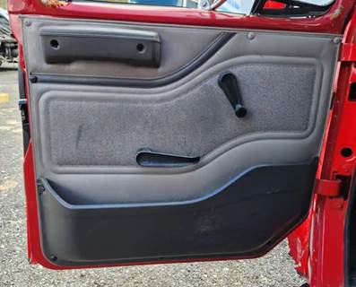 Used 2001 International 4900 Left Interior Door Panel, Grey Vinyl, Manual