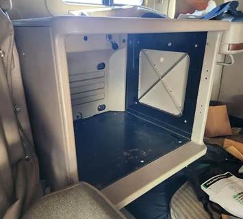 Used 2004 International 9400I Right Sleeper Cabinets, Tan Plastic