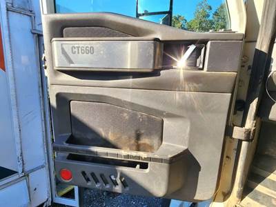 Used 2017 International CT660 Left Interior Door Panel, Grey, Power