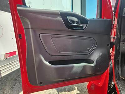 Used 2022 International LT625 Left Interior Power Door Panel, Grey Plastic