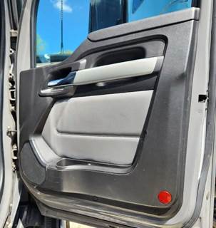 Used 2023 Kenworth T680 Right Interior Door Panel, Black with Grey, Power