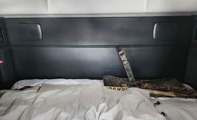 Used 2023 Kenworth T680 Head Liner Bunk, Black Vinyl