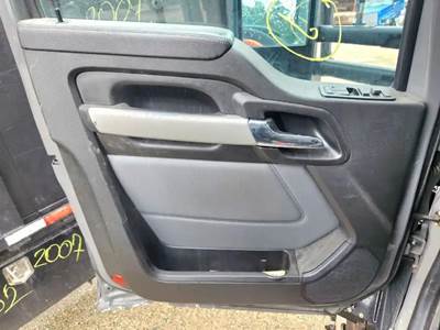 Used 2024 Kenworth T680 Left Interior Door Panel, Black/Grey, Power