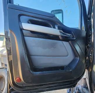 Used 2025 Kenworth T680 Left Interior Door Panel, Black and Grey, Power